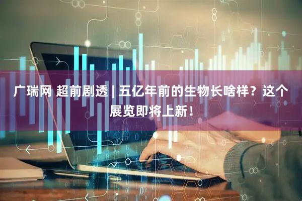 广瑞网 超前剧透 | 五亿年前的生物长啥样？这个展览即将上新！