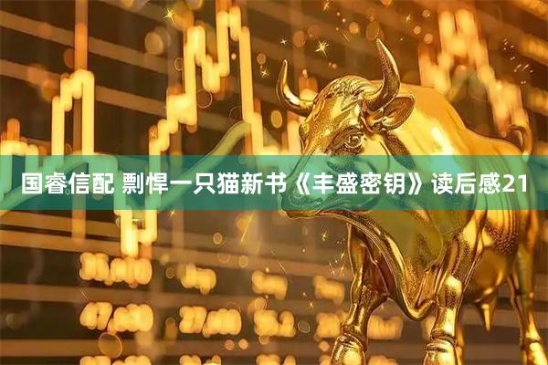 国睿信配 剽悍一只猫新书《丰盛密钥》读后感21